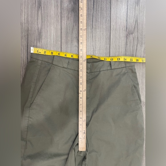 Brunello Cucinelli Women’s Olive Utility Pants Drawstring Ankle Size 6 - Picture 8 of 11